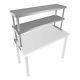 Stainless Steel Commercial 12 X 48 Double Overshelf For Kitchen Prep Table