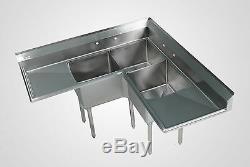 Stainless Steel Commercial Corner Sink