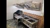 Stainless Steel Commercial Kitchen Counter Three Burner Range Tow Burner Range