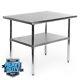 Stainless Steel Commercial Kitchen Work Food Prep Table 24 X 36