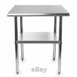 Stainless Steel Commercial Kitchen Work Food Prep Table 24 x 36