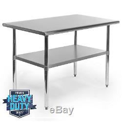 Stainless Steel Commercial Kitchen Work Food Prep Table 30 x 48