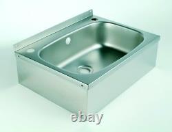 Stainless Steel Commercial Large Hand Wash Basin Oblong 485Lx360Wx150Hmm Sink