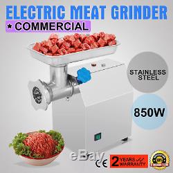 Stainless Steel Commercial Meat Grinder #12 850W 190R/Min Electric Industrial