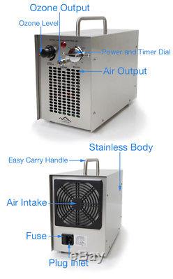 Stainless Steel Commercial Water H2o Ozone Generator Air Purifier 5000 MG Indust