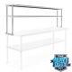 Stainless Steel Commercial Wide Double Overshelf 12 X 72 For Prep Table