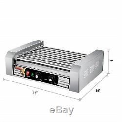 Stainless Steel Electric Commercial 24 Hot Dog 9 Roller Grilling Machine