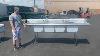 Stainless Steel Four Compartment Commercial Sink With Two Drainboards 18 X 18 X 14 Bowls