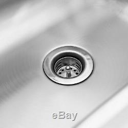 Stainless Steel Hand Washing Sink NSF Commercial with Faucet and Side Splashes