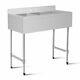 Stainless Steel Kitchen Commercial Sink With 3 Large Compartments Heavy Duty
