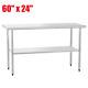 Stainless Steel Kitchen Restaurant Work Food Prep Table 60 X 24 Commercial New