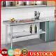 Stainless Steel Kitchen Worktable Shelves Commercial Work Bench Table Us