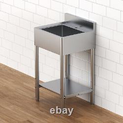 Stainless Steel Laundry Utility Sink Heavy Duty Garage Commercial Kitchen Sink