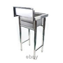 Stainless Steel One Compartment Commercial Kitchen Sink with Legs