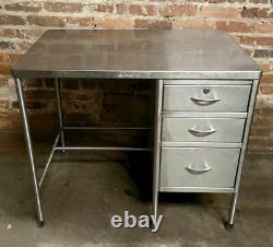Stainless Steel Prep Table 3 Drawer Commercial Kitchen Lab Medical 36 x 24 x 31
