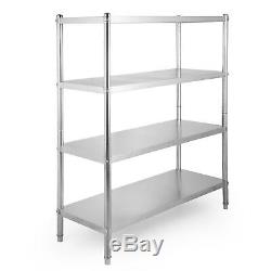 Stainless Steel Shelving Units Storage Shelf 4 Tier Kitchen Commercial Storage