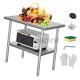 Stainless Steel Table 36×24 Inch, Nsf Heavy Duty Metal Commercial Kitchen Pre