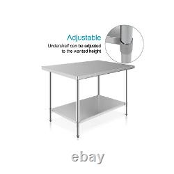 Stainless Steel Table 48 x 30 Commercial Stainless Steel Table Outdoor Food