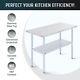 Stainless Steel Table W Adjustable Storage 48x24 Nsf Commercial Food Prep Table