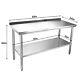 Stainless Steel Work Table Multi-size Commercial Kitchen Equipment Prep Table