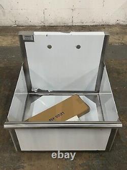 Steelton 24 16-Gauge Stainless Steel One Compartment Commercial Utility Sink