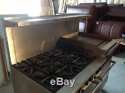 SunFire Stainless Steel Commercial 6 Burner Gas Stove/Double Oven Combo