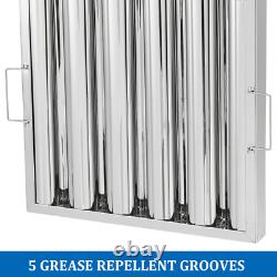 TECSPACE Commercial 16W x16H 430 Stainless Steel Hood Filters for Restaurant