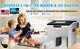 Tecspace Commercial Ice Maker & Ice Shaver 44lbs/24h Stainless Steel Ice Machine