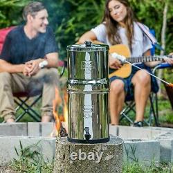 TRAVEL BERKEY Water Filter System with 2 Black Elements Filters