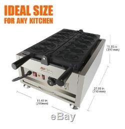 Taiyaki Fish Waffle Maker 110V ALDKitchen 6 pcs Commercial Use Jam or IceCream