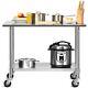 Topbuy 48 X 24 Nsf Stainless Steel Kitchen Prep & Work Table Commercial Cart