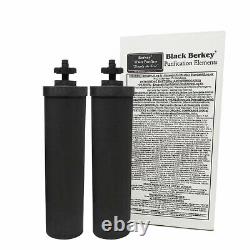 Travel Berkey Water Filter with 2 Black Berkey Purifiers & 2 Berkey Fluoride NEW