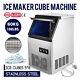 Us 132lb Built-in Commercial Ice Maker Undercounter Freestand Ice Cube Machine