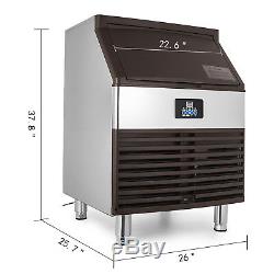 US Auto Commercial Ice Maker Cube Machine Stainless Steel 265LB 110V 518 Cubes