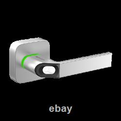 Ultraloq UL1 Bluetooth Fingerprint Key Fob Smart Door Lock Handle Nickel