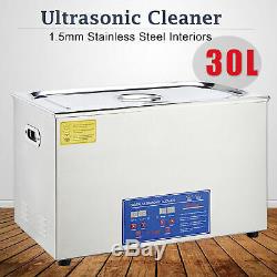 Ultrasonic Cleaner 30L Commercial Stainless Steel Heated with Digital Timer