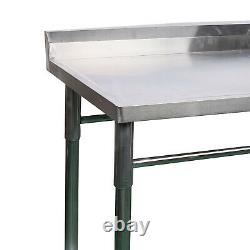 Used 6345cm Commercial Stainless Steel Sink Compartment Kitchen Catering Table