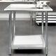 Variations Stainless Steel Commercial Restaurant Work Prep Table With Undershelf