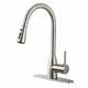 Vesla Home Commercial Stainless Steel Pull Out Sprayer Kitchen Faucet With Cover
