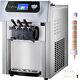 Vevor 18-28l/h Commercial Soft Serve Ice Cream Maker 3 Flavors Ice Cream Machine