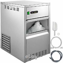 VEVOR 44LBS/24H Snowflake Ice Maker Machine Stainless Steel Commercial Ice Maker