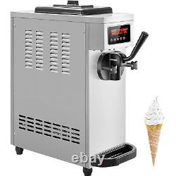 VEVOR Commercial Countertop Frozen Soft Serve Ice Cream Maker 4.7-5.3 Gal/H LCD