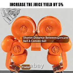 VEVOR Commercial Electric Orange Squeezer Juice Fruit Maker Juicer Press Machine