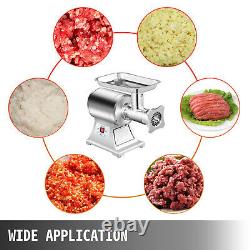 VEVOR Commercial Grade 1HP Electric Meat Grinder 750W Stainless Steel 550lbs/h