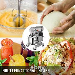 VEVOR Commercial Stand Machine Electric Food Mixer Dough Mixer 3 Speed 10Qt 450W