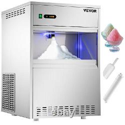 VEVOR Snowflake Ice Maker 154LBS Commercial Ice Maker Machine Stainless Steel