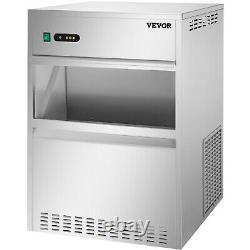 VEVOR Snowflake Ice Maker 154LBS Commercial Ice Maker Machine Stainless Steel