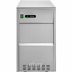 VEVOR Snowflake Ice Maker 55LBS Commercial Ice Maker Machine Stainless Steel