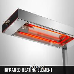 Vevor Commercial Infrared French Fry Food Warmer Fryer Dump Station Heat Lamp