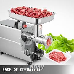 Vevor Commercial Meat Grinder Stainless Steel Electric Sausage Stuffer 176LBS/H